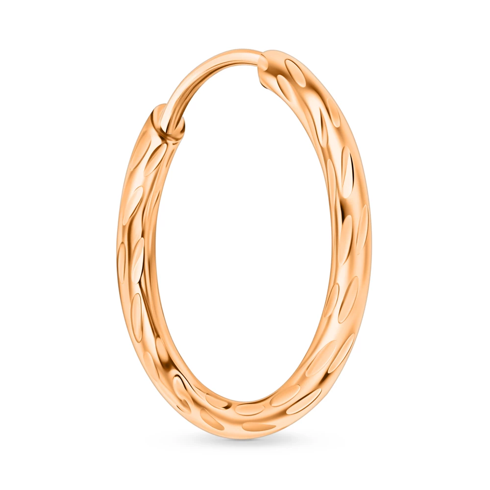 Серьга из красного золота 585 пробы 2