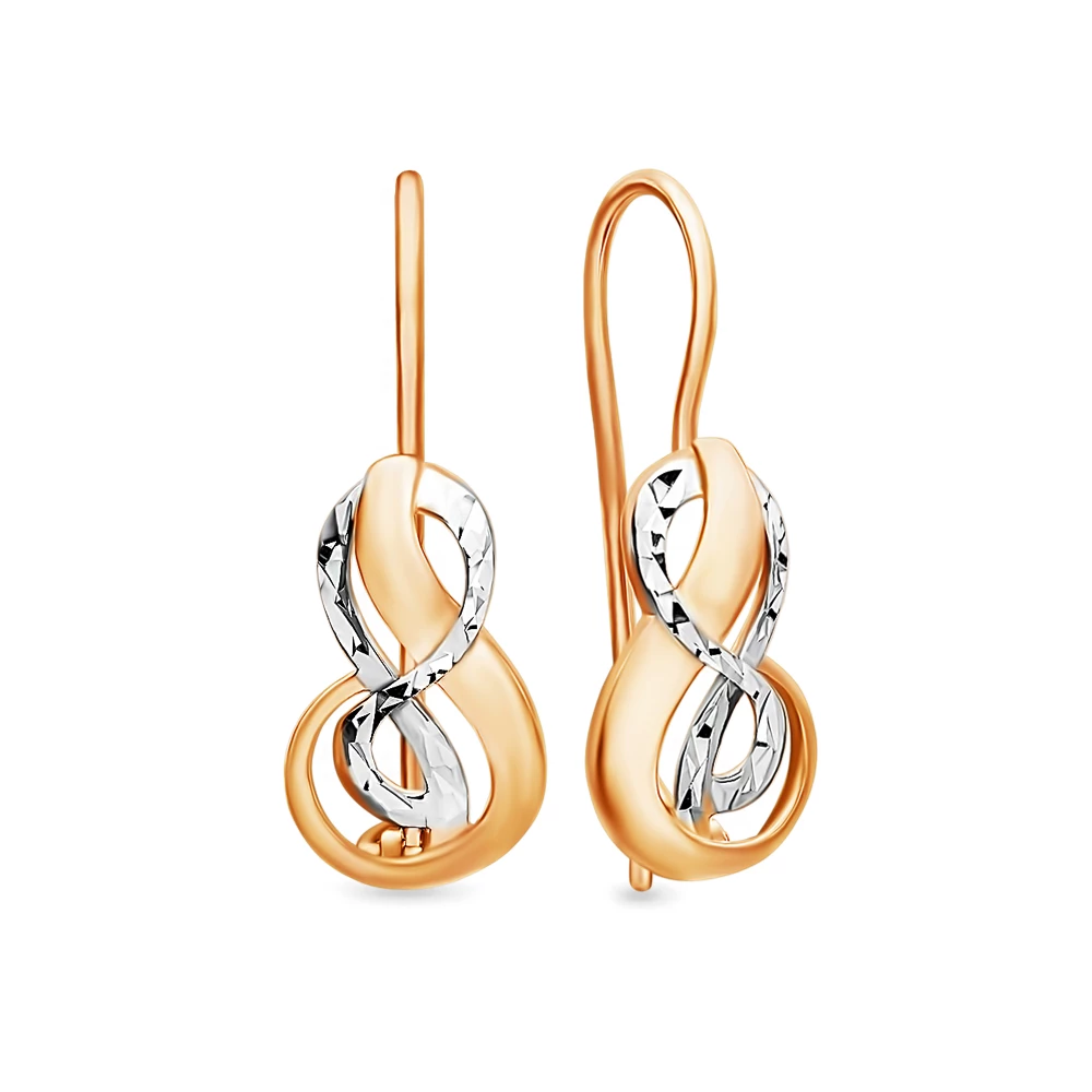 Серьги из красного золота 585 пробы