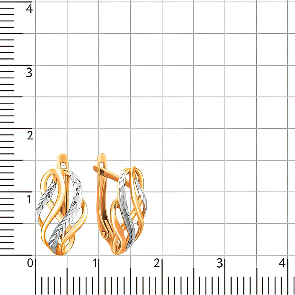 Серьги из красного золота 585 пробы 3