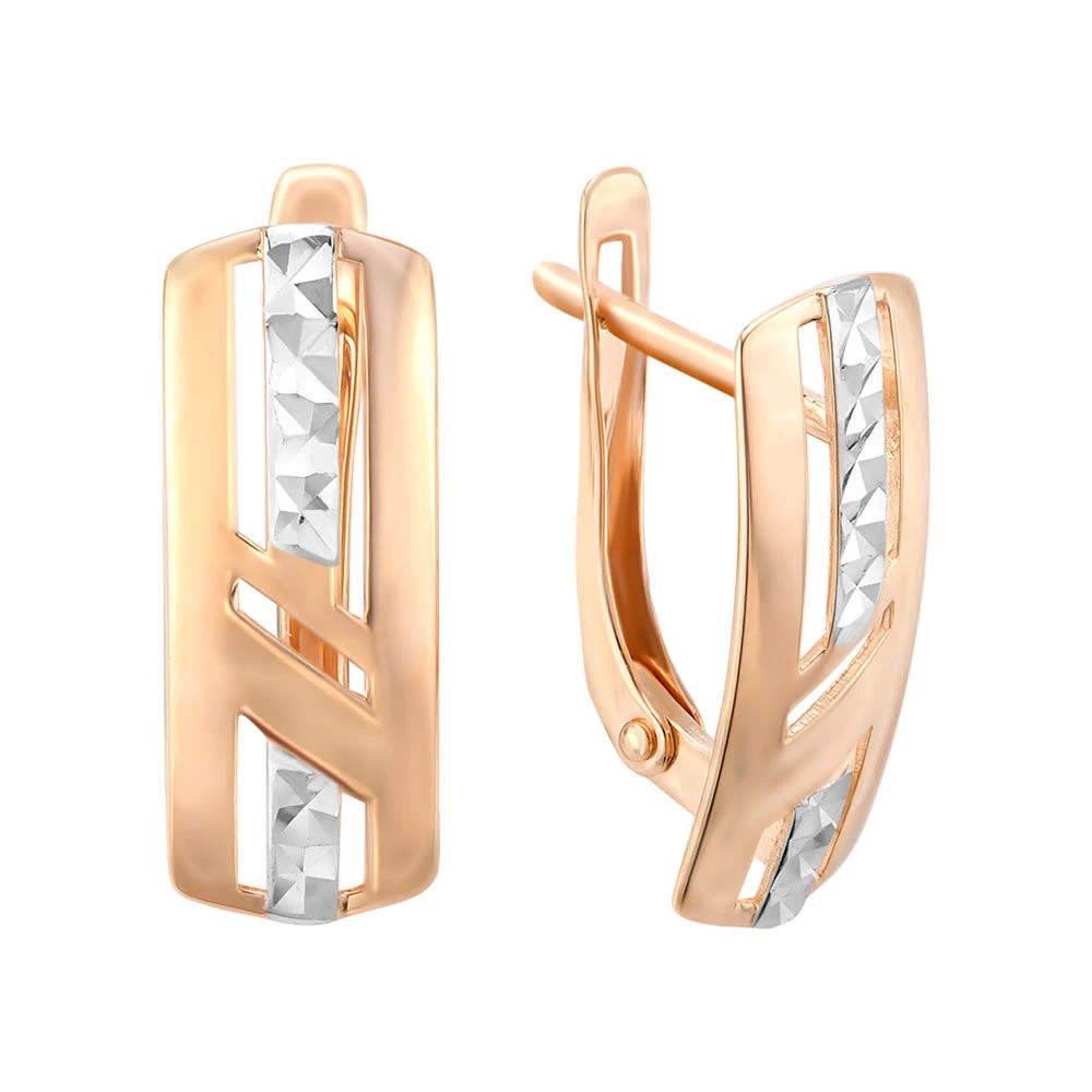 Серьги из красного золота 585 пробы 2
