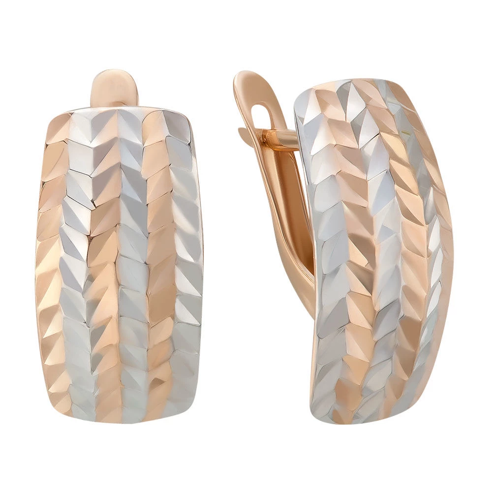 Серьги из красного золота 585 пробы 2