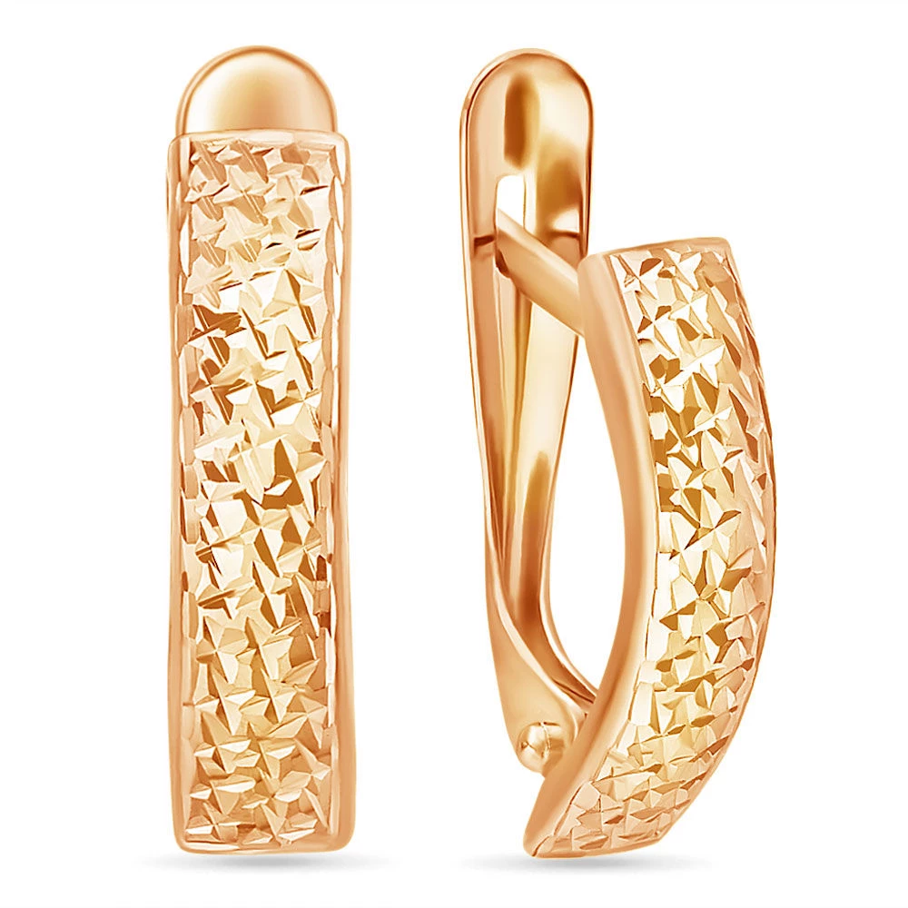 Серьги из красного золота 585 пробы 2