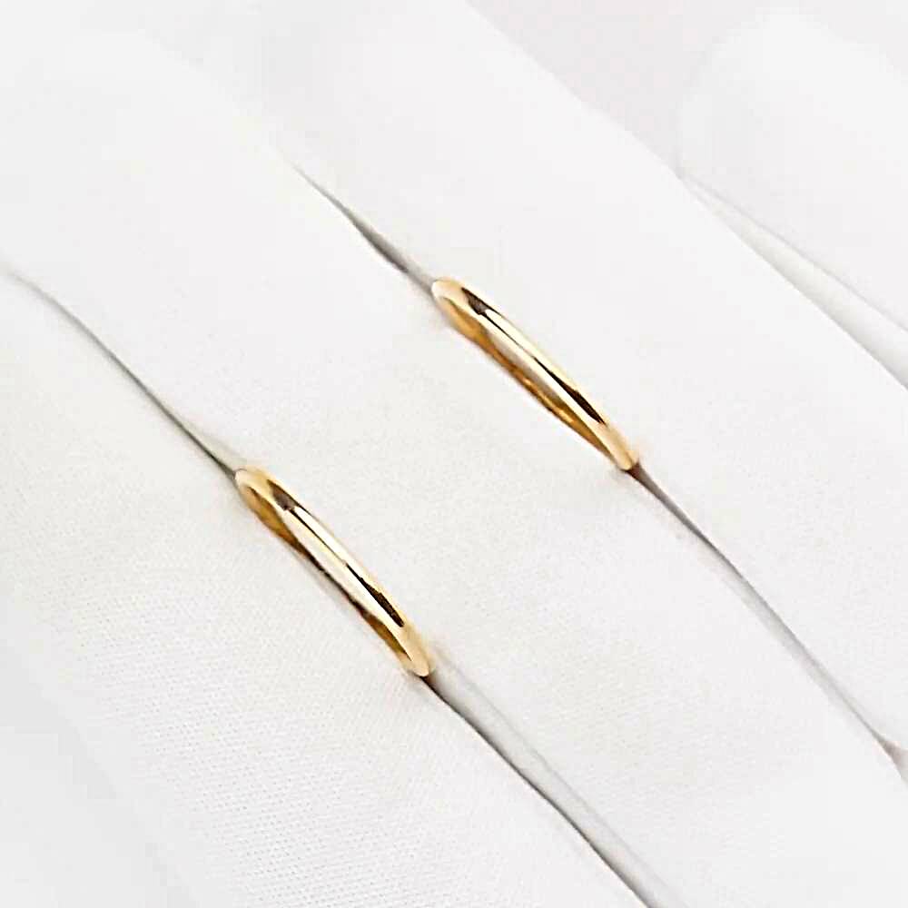 Серьги конго из красного золота 375 пробы 1