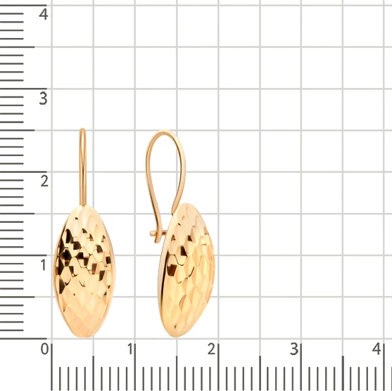 Серьги из красного золота 375 пробы 3