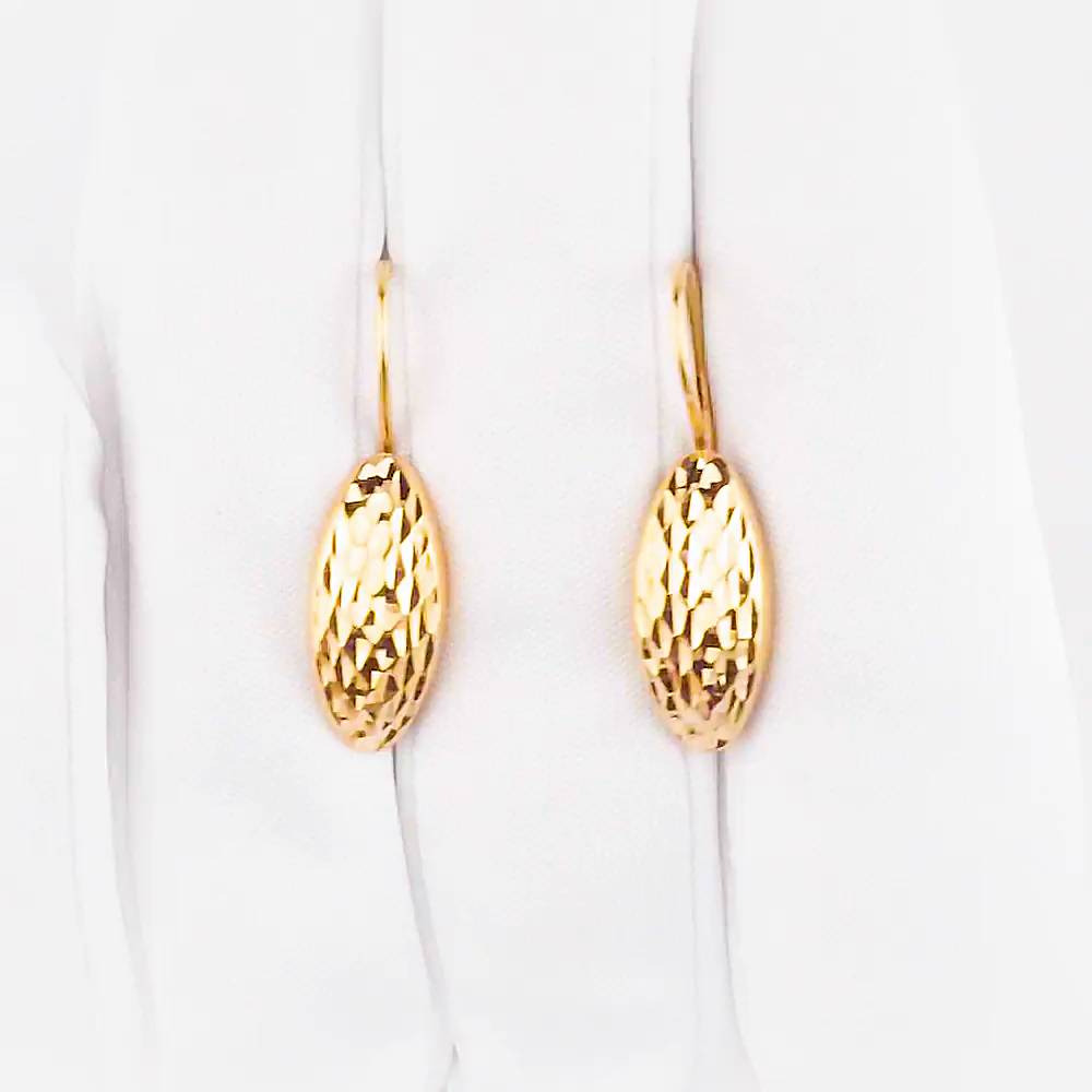 Серьги из красного золота 375 пробы 1