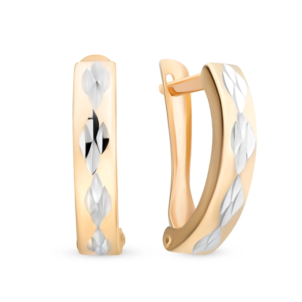 Серьги из красного золота 585 пробы 2