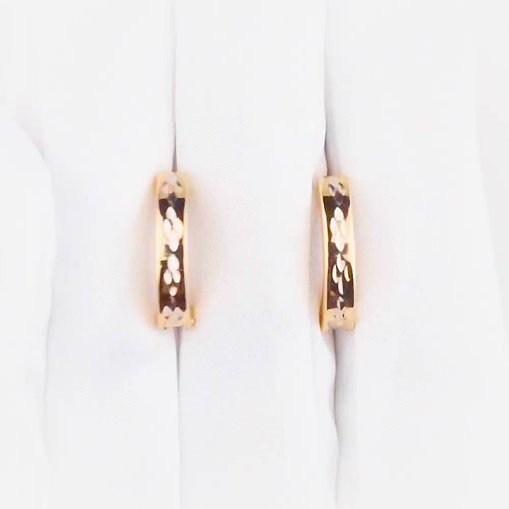 Серьги из красного золота 585 пробы 1