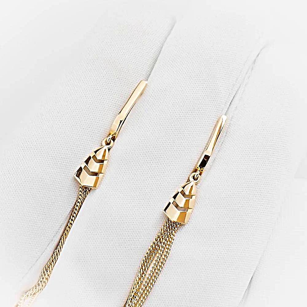 Серьги из красного золота 585 пробы 1