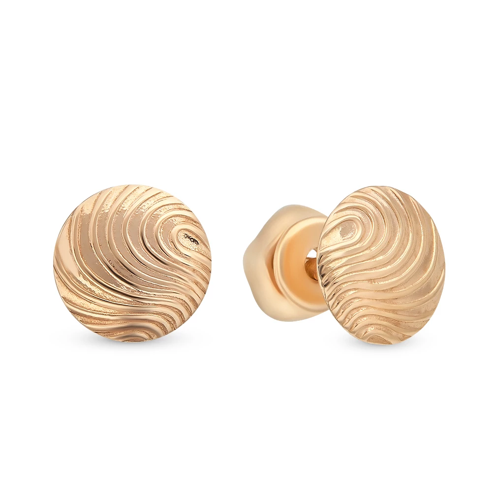 Серьги из красного золота 375 пробы