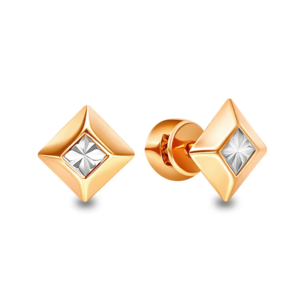 Серьги из красного золота 375 пробы 2