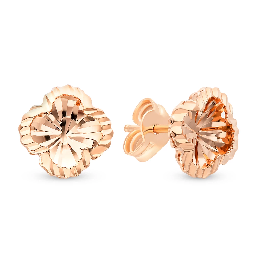 Серьги из красного золота 585 пробы