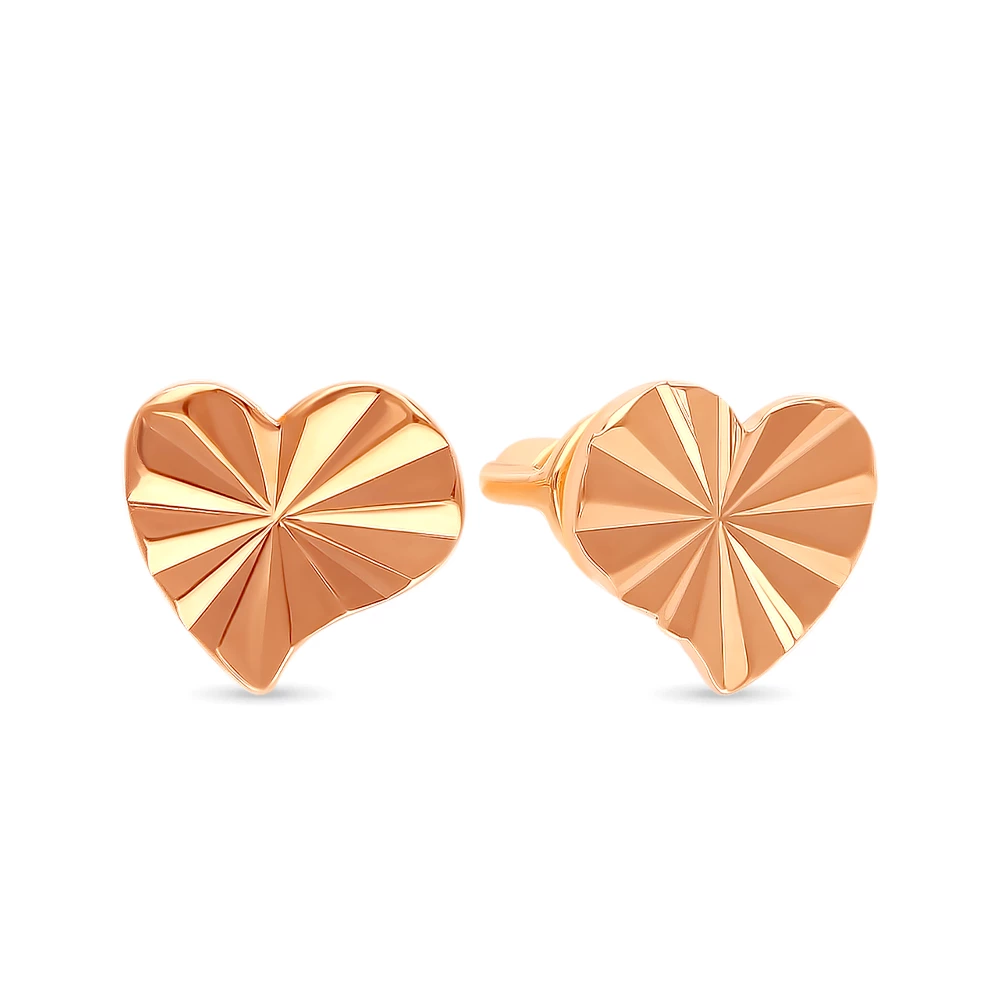 Серьги из красного золота 585 пробы