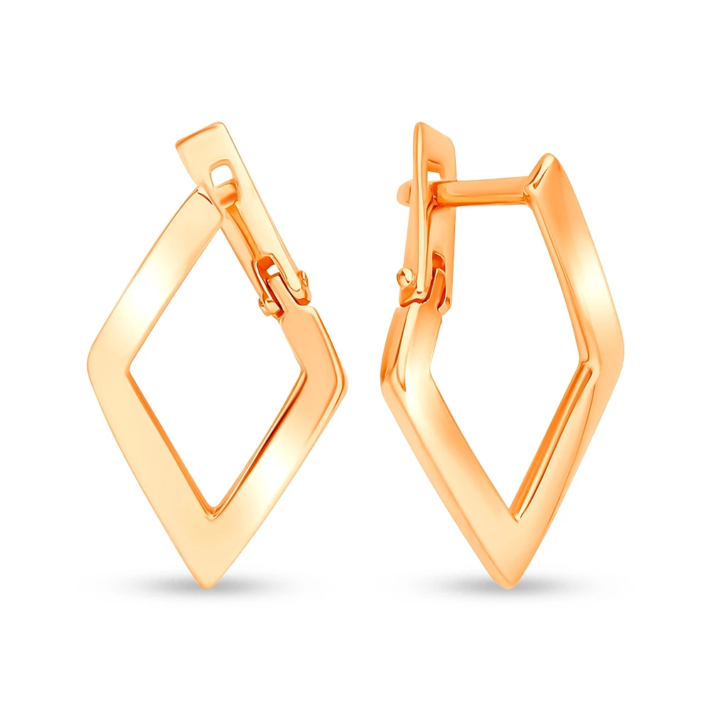 Серьги из красного золота 585 пробы 2