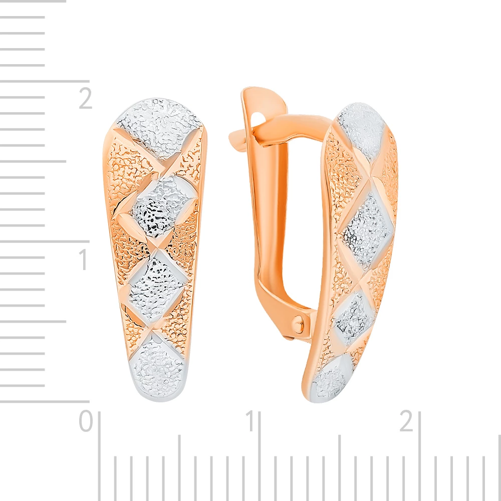 Серьги из красного золота 375 пробы