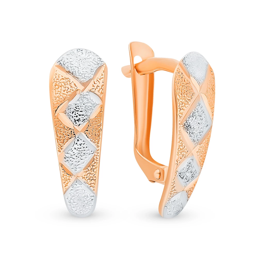 Серьги из красного золота 375 пробы