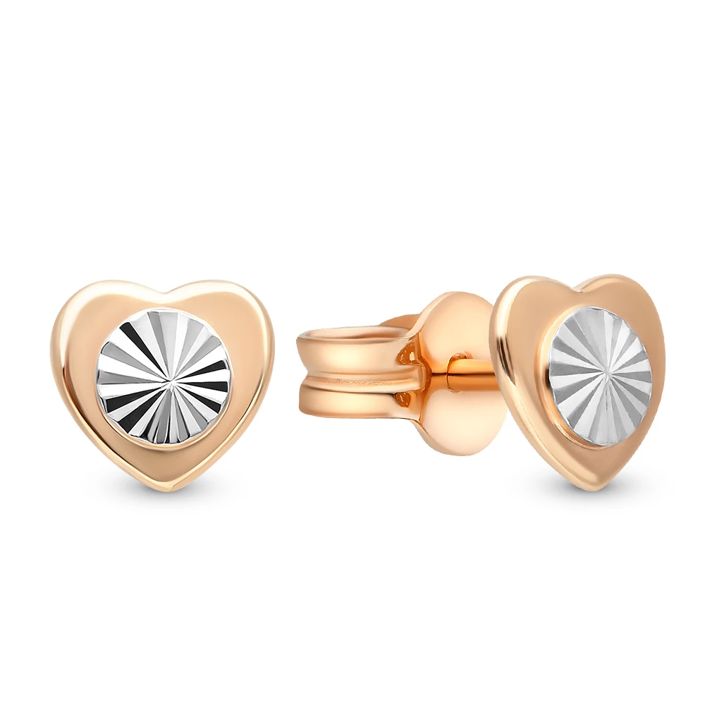 Серьги из красного золота 375 пробы
