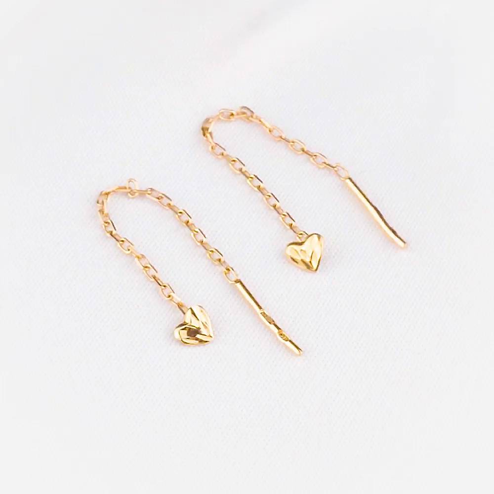 Серьги из красного золота 585 пробы 1