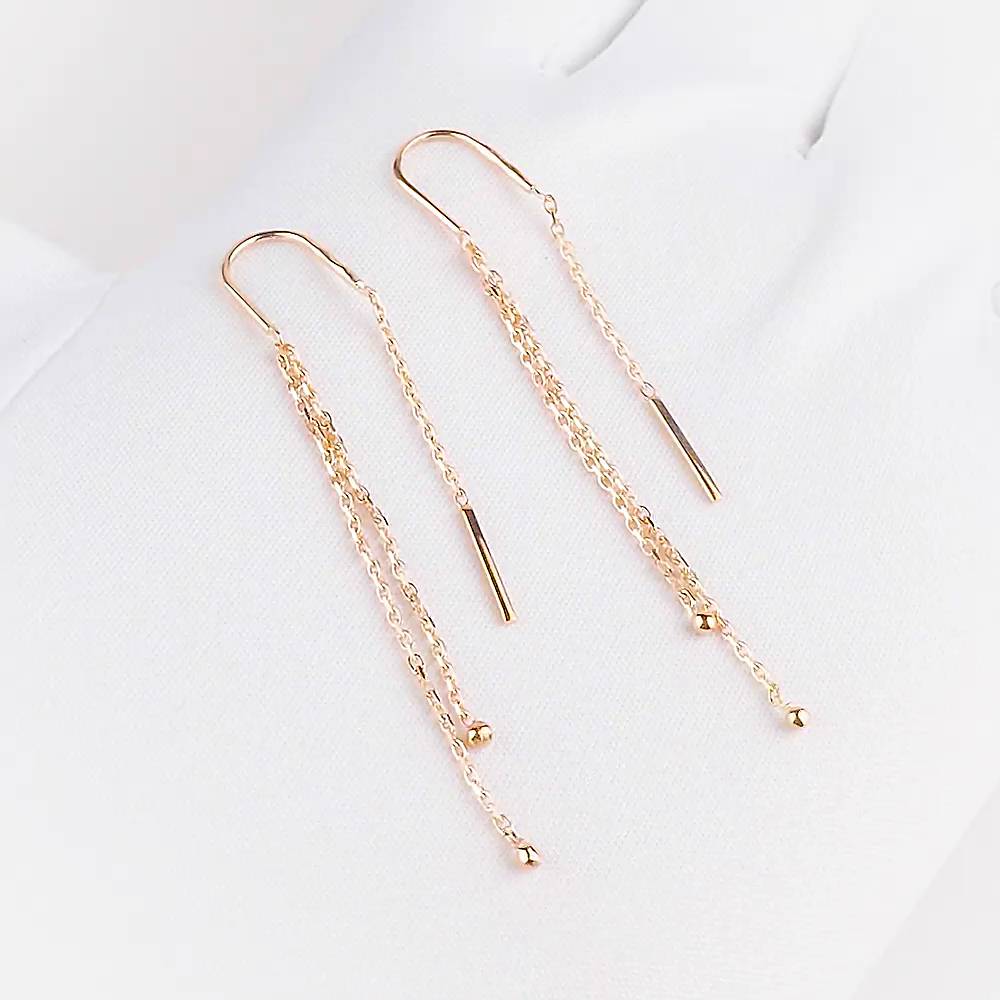 Серьги из красного золота 375 пробы 1