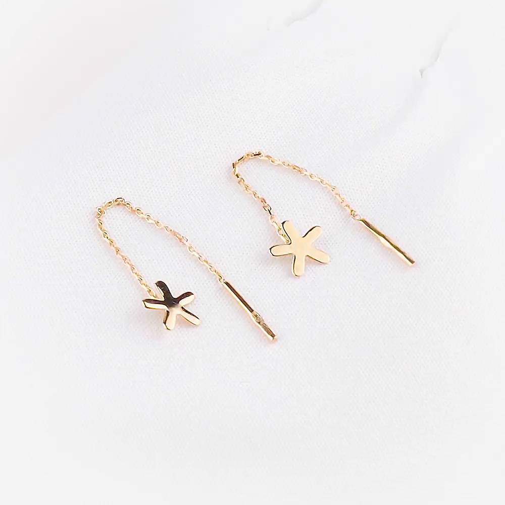Серьги из красного золота 375 пробы 1