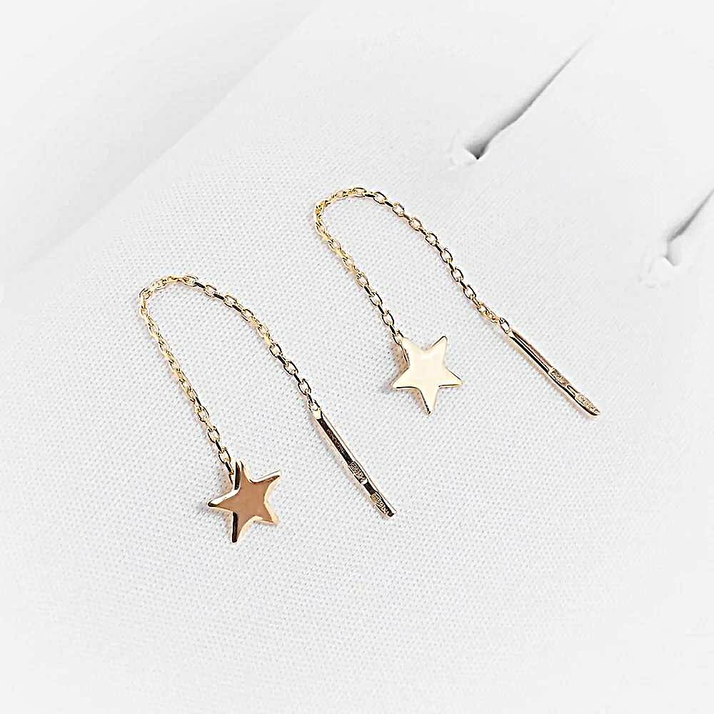 Серьги из красного золота 585 пробы 1