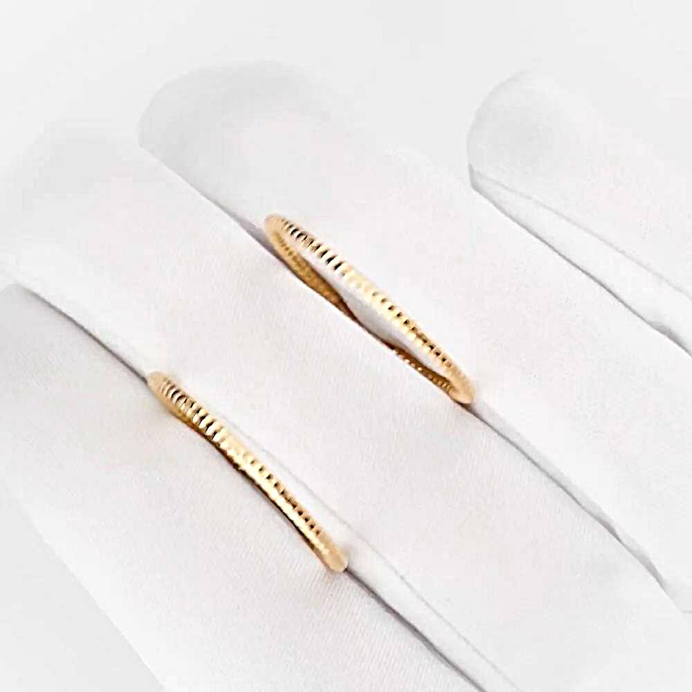 Серьги конго из красного золота 375 пробы 1