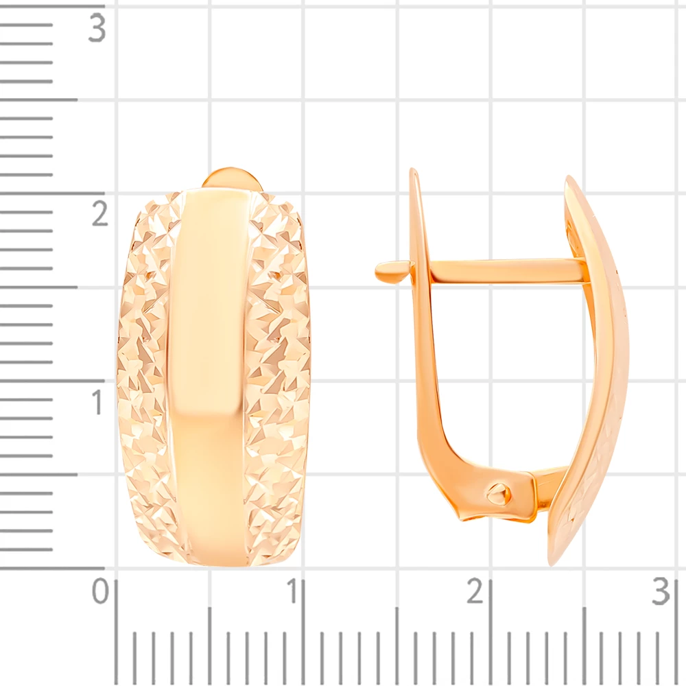 Серьги из красного золота 585 пробы 3