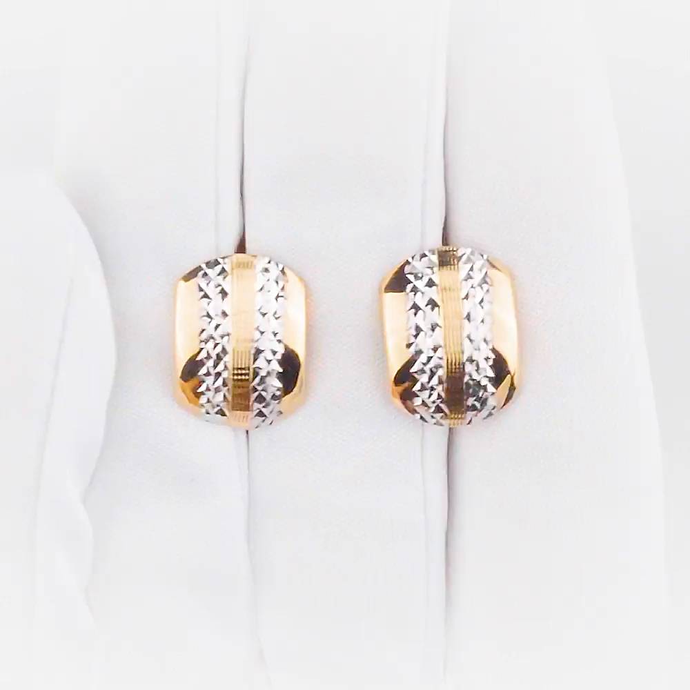 Серьги из красного золота 585 пробы 1