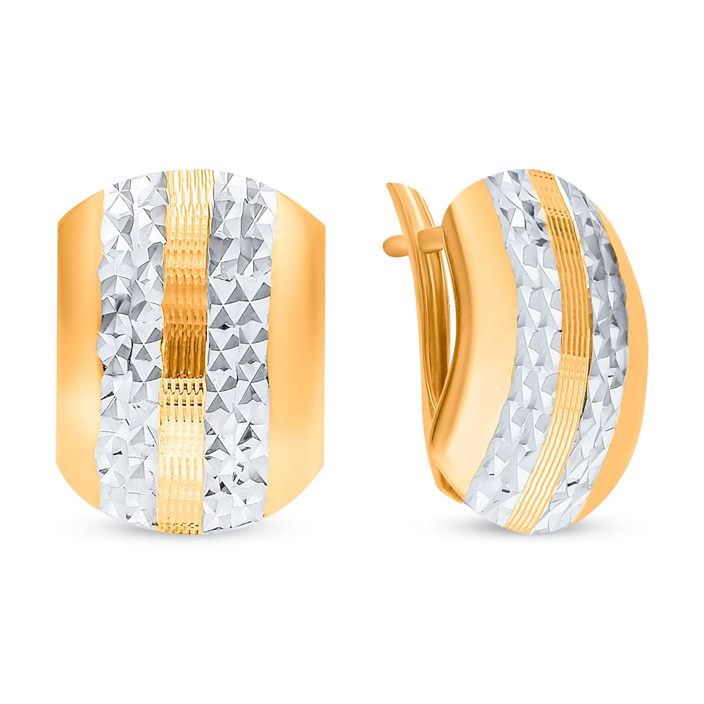 Серьги из красного золота 585 пробы 2
