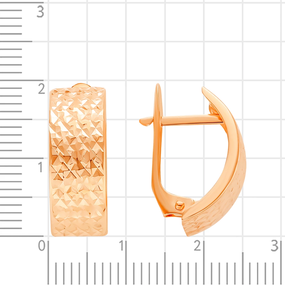 Серьги из красного золота 585 пробы 3