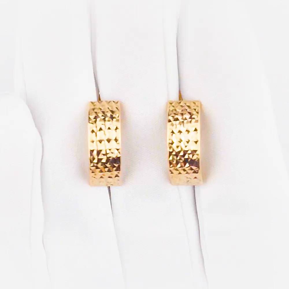 Серьги из красного золота 585 пробы 1
