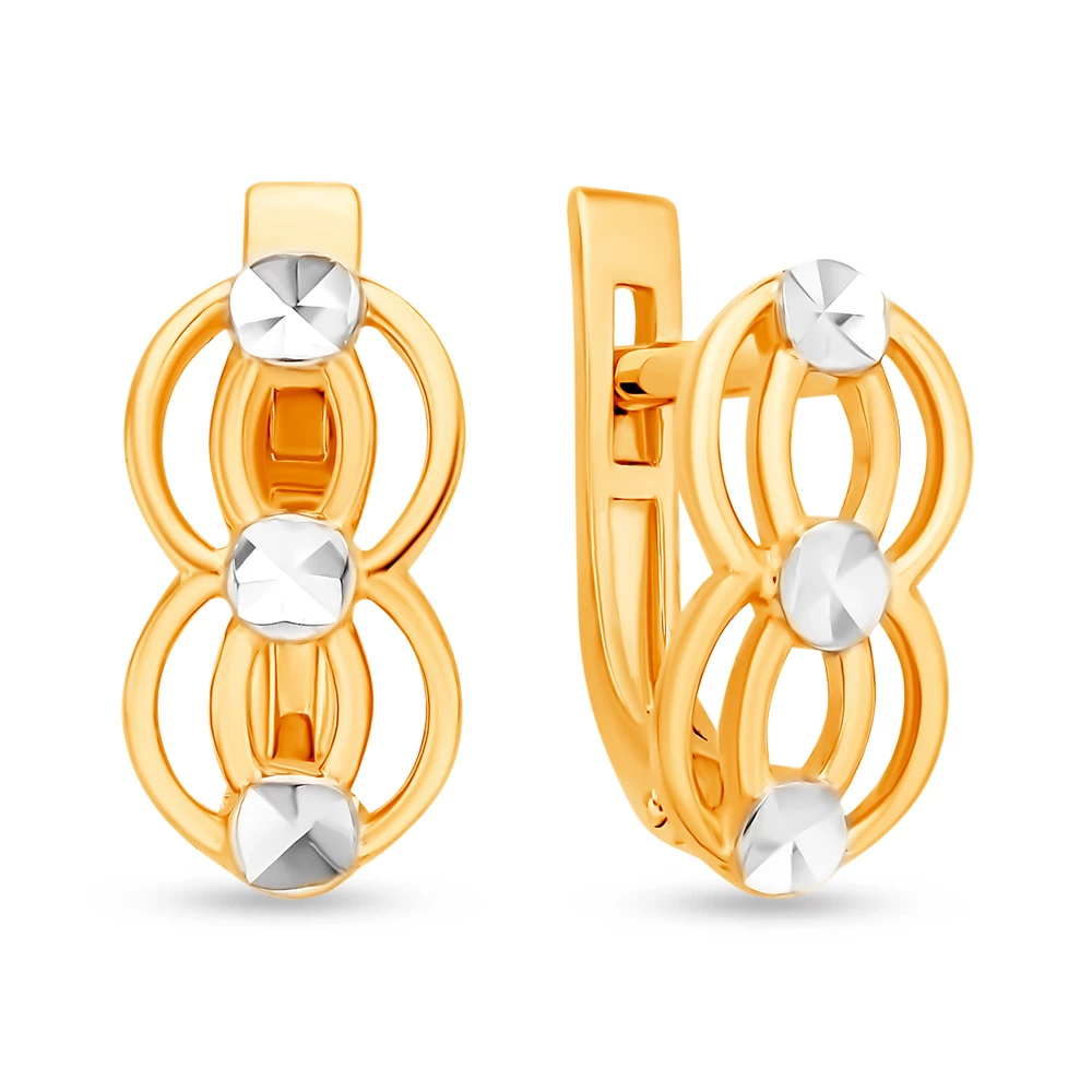 Серьги из красного золота 585 пробы 1
