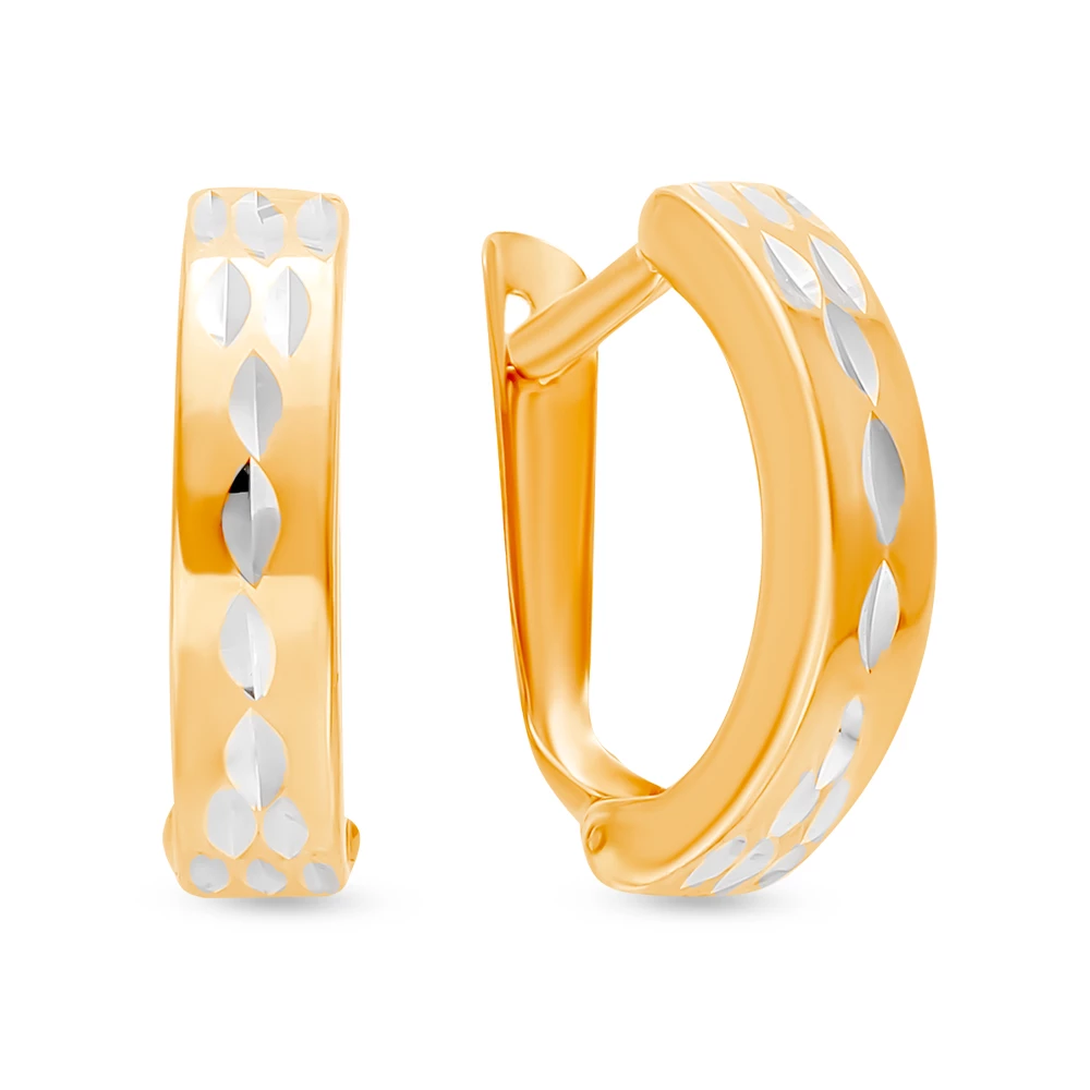 Серьги из красного золота 375 пробы