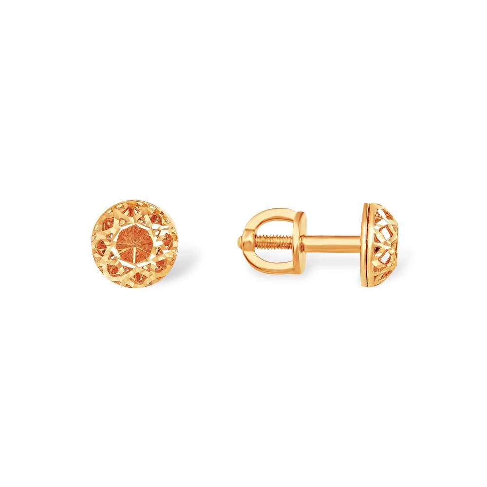 Серьги из красного золота 585 пробы 2
