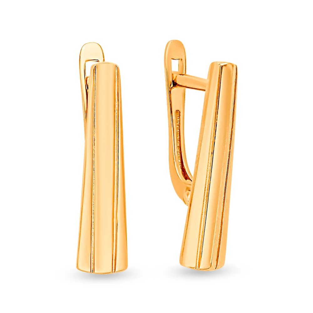 Серьги из красного золота 585 пробы 1