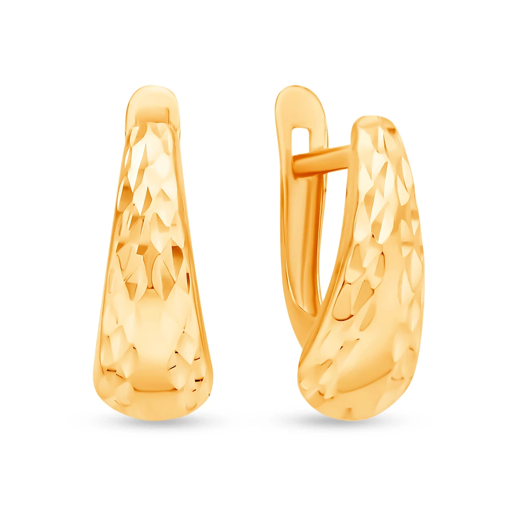 Серьги из красного золота 375 пробы