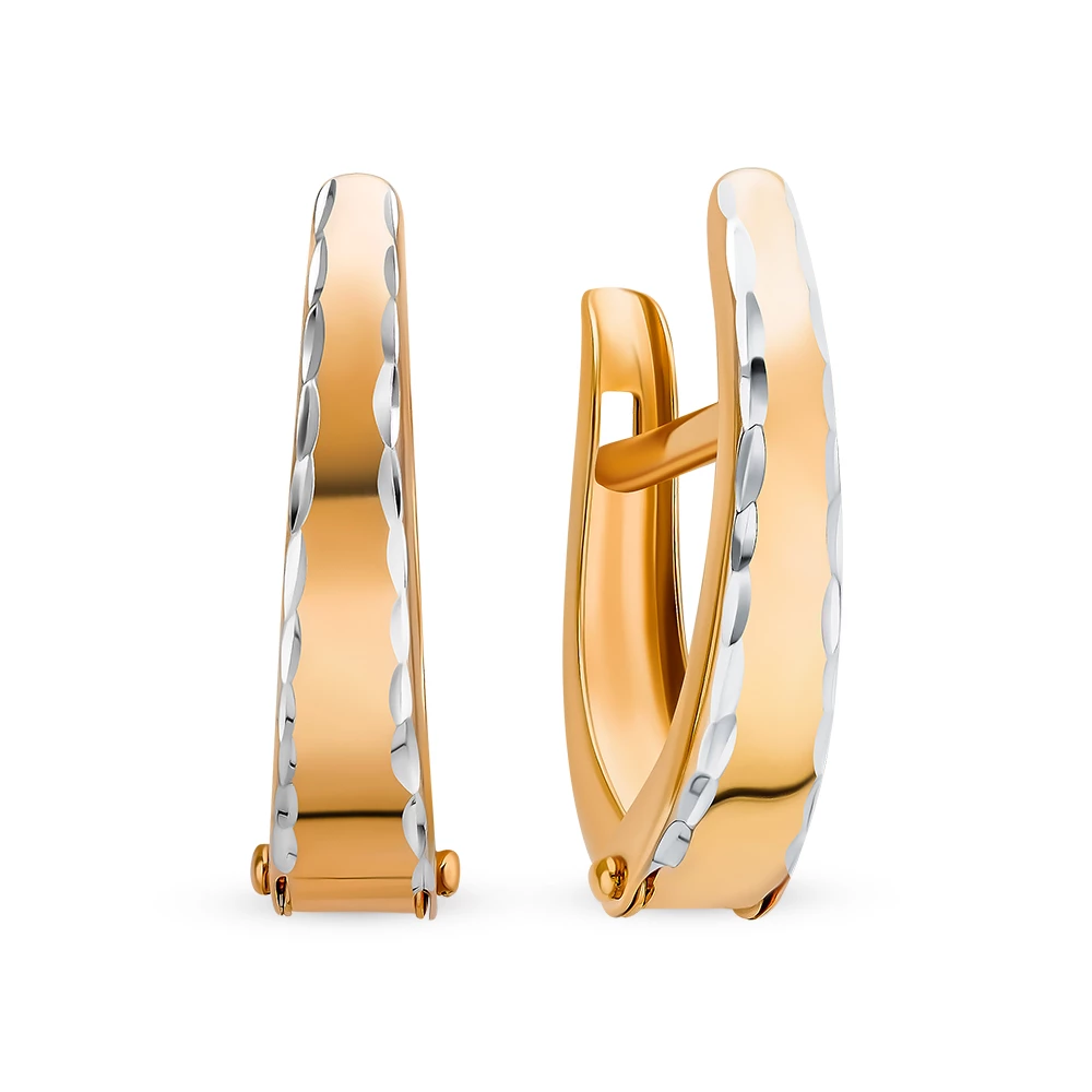 Серьги из красного золота 375 пробы