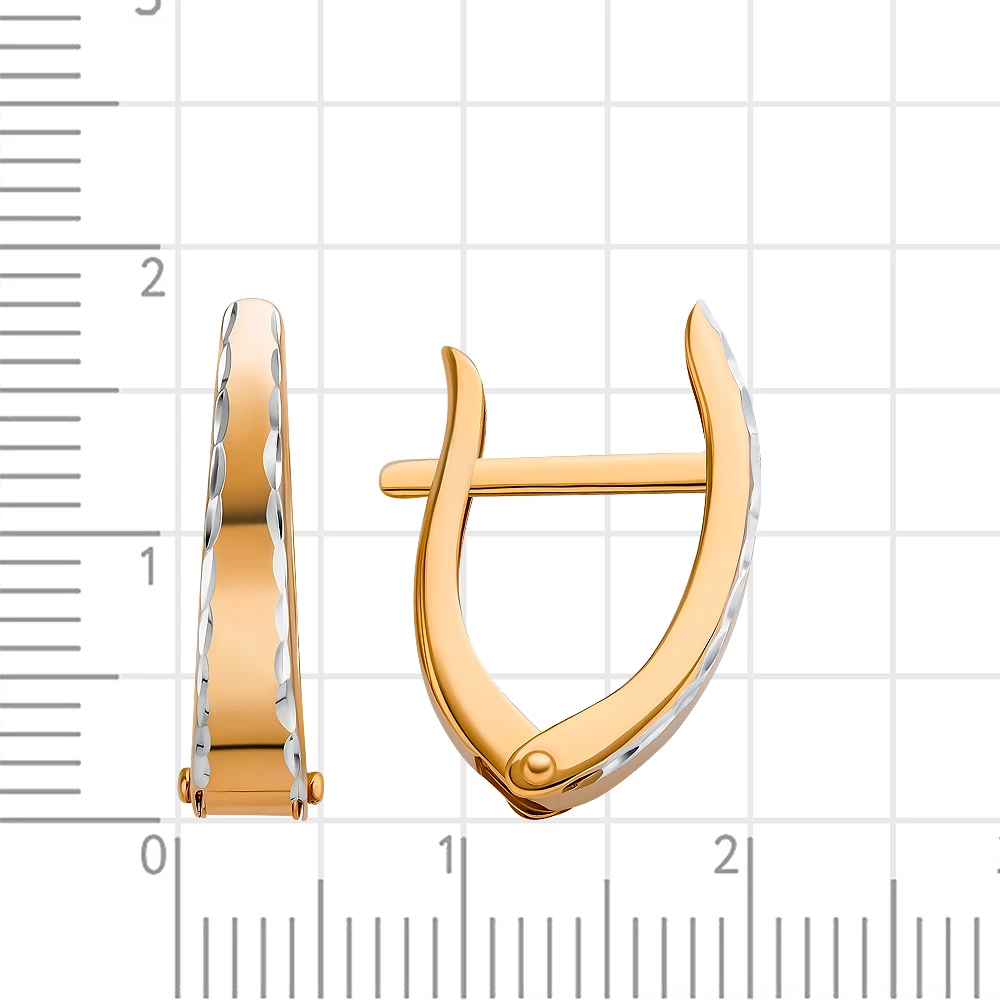 Серьги из красного золота 375 пробы