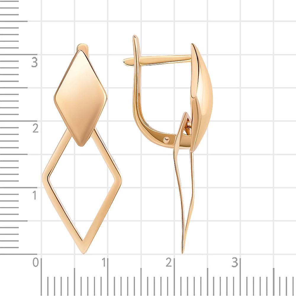 Серьги из красного золота 585 пробы 3