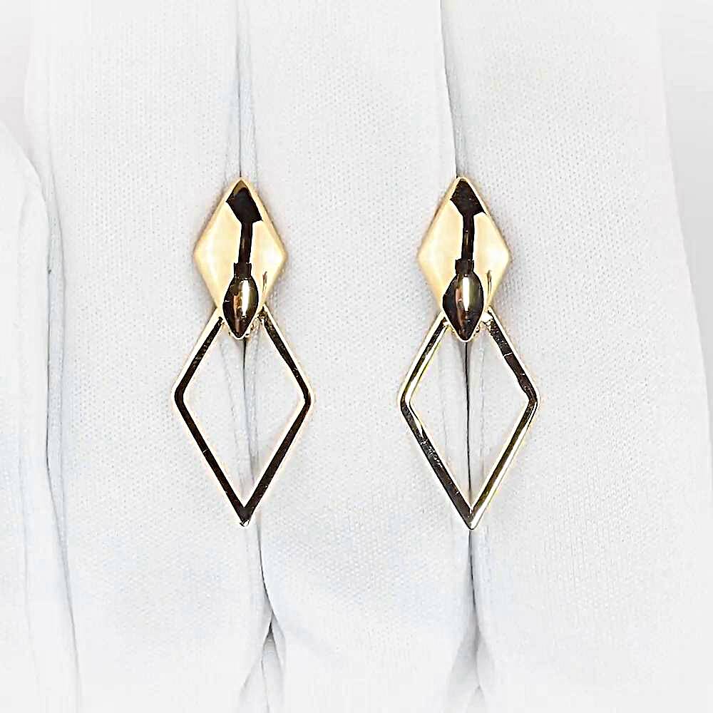 Серьги из красного золота 585 пробы 1