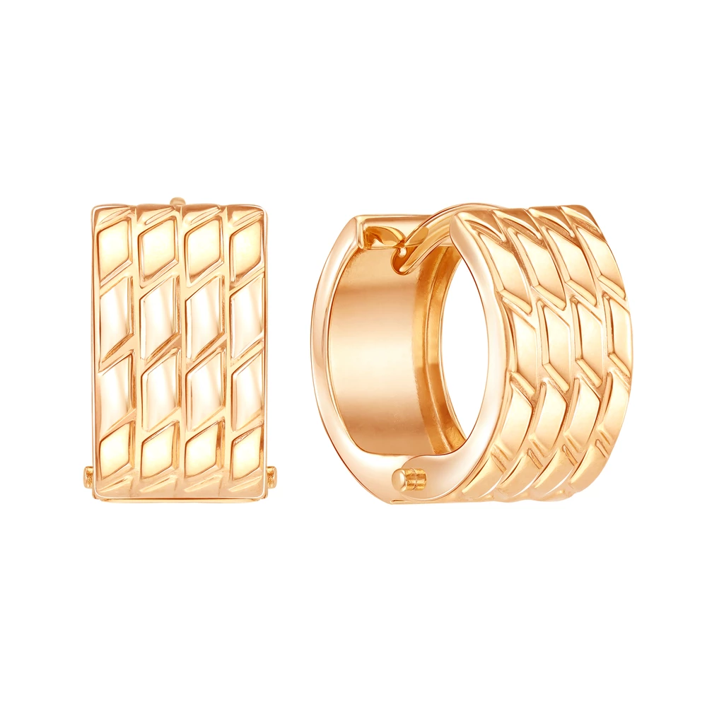 Серьги из красного золота 375 пробы 2
