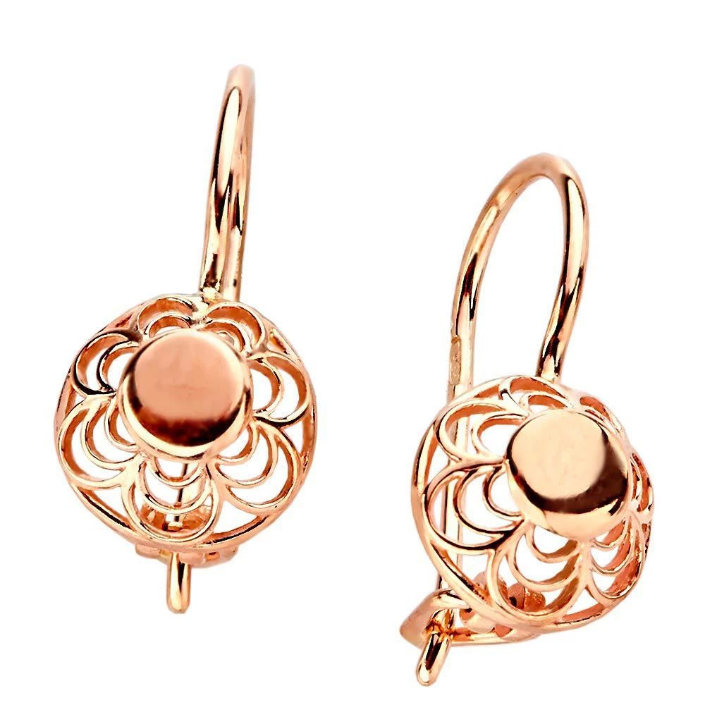 Серьги из красного золота 375 пробы