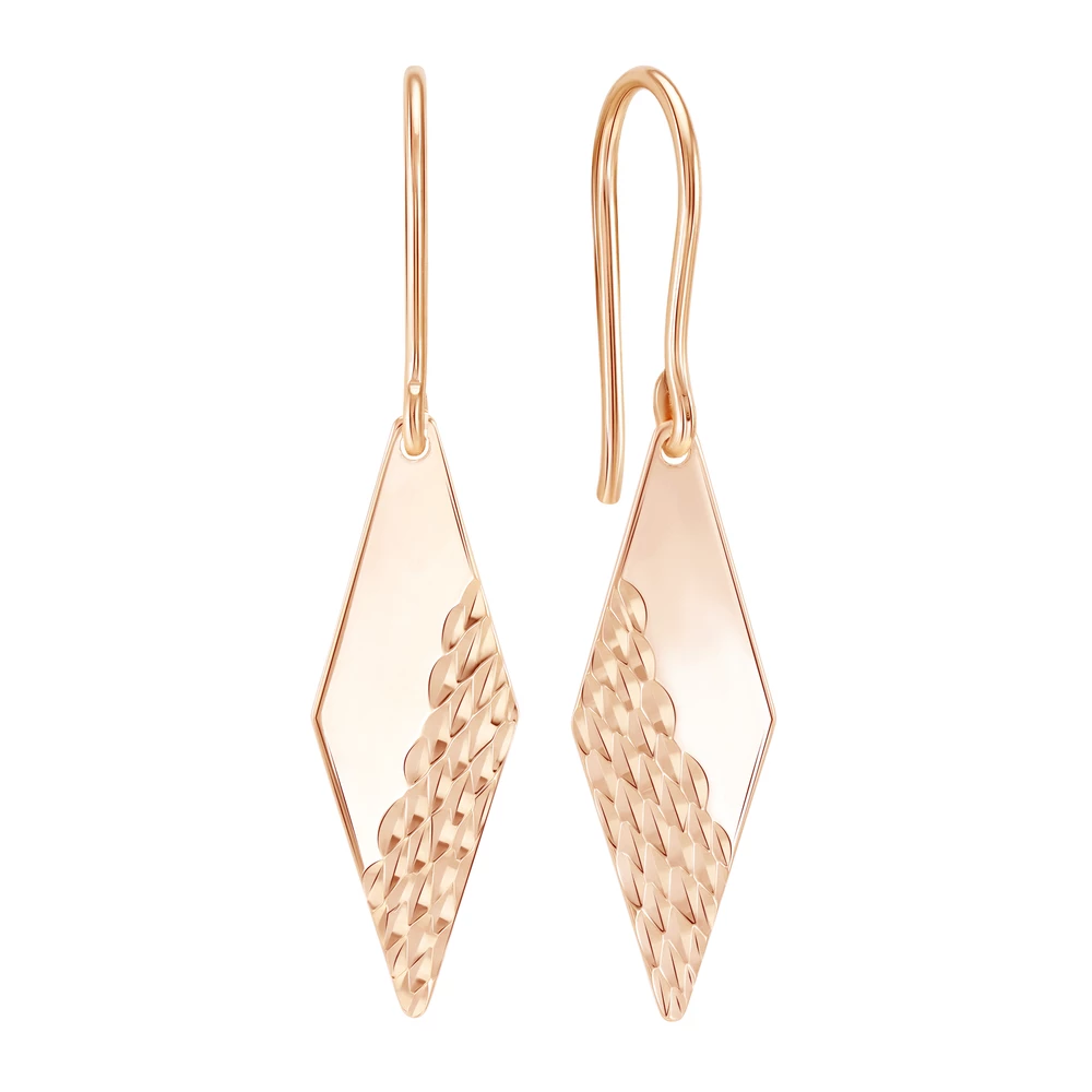 Серьги из красного золота 375 пробы 1