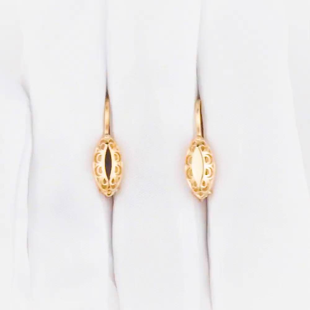 Серьги из красного золота 375 пробы 1
