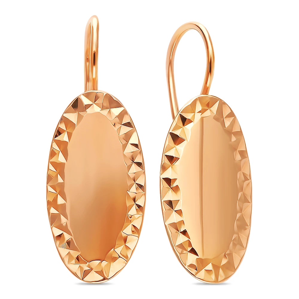 Серьги из красного золота 375 пробы 1