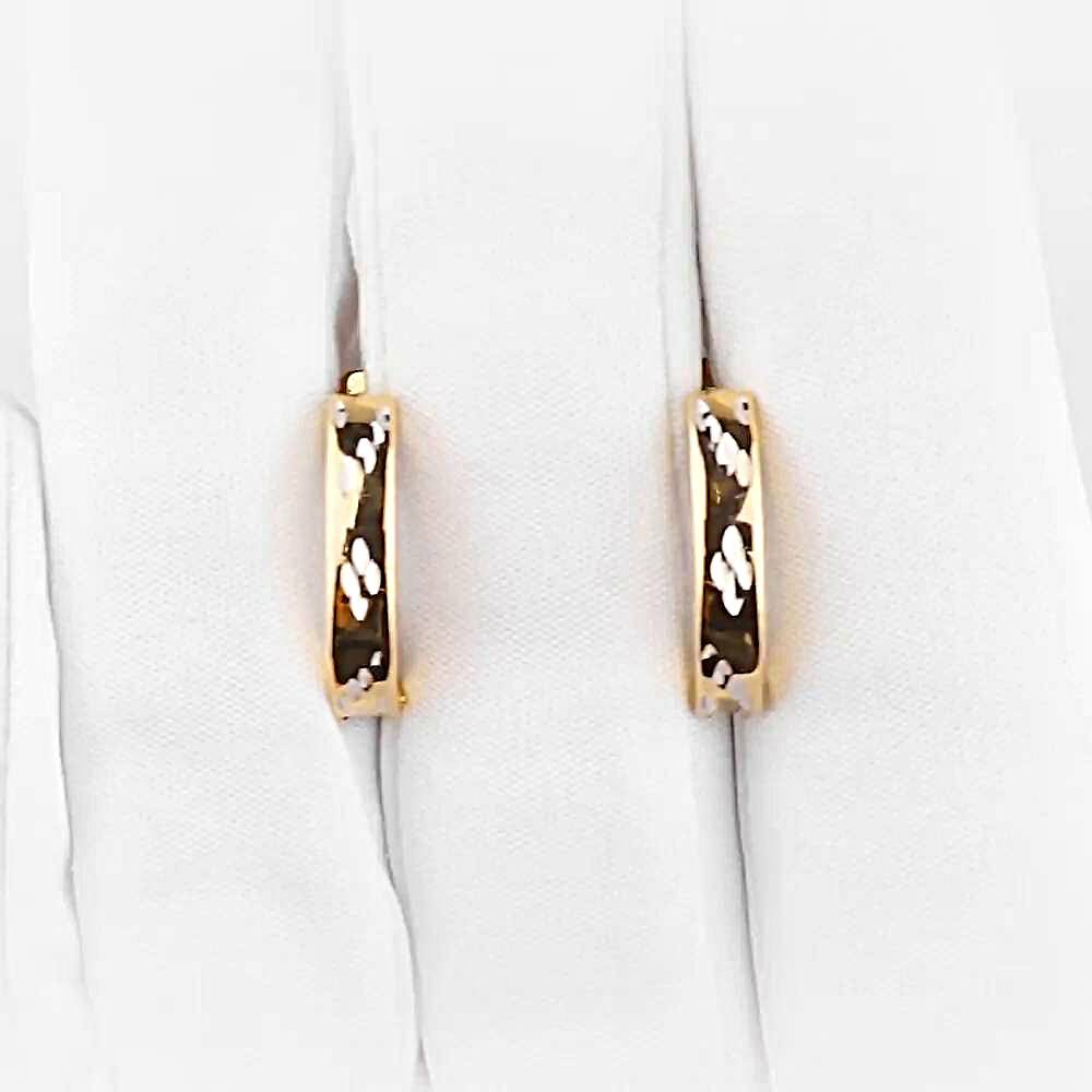 Серьги из красного золота 585 пробы 1