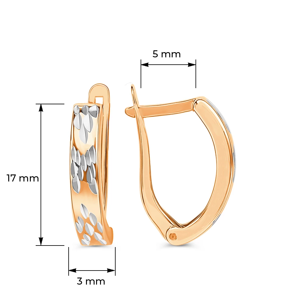 Серьги из красного золота 585 пробы 4
