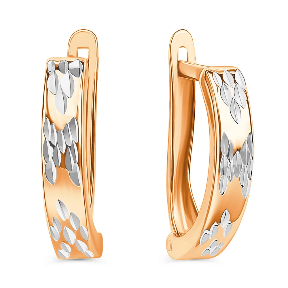 Серьги из красного золота 585 пробы 2
