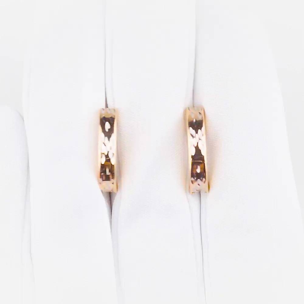 Серьги из красного золота 585 пробы 1