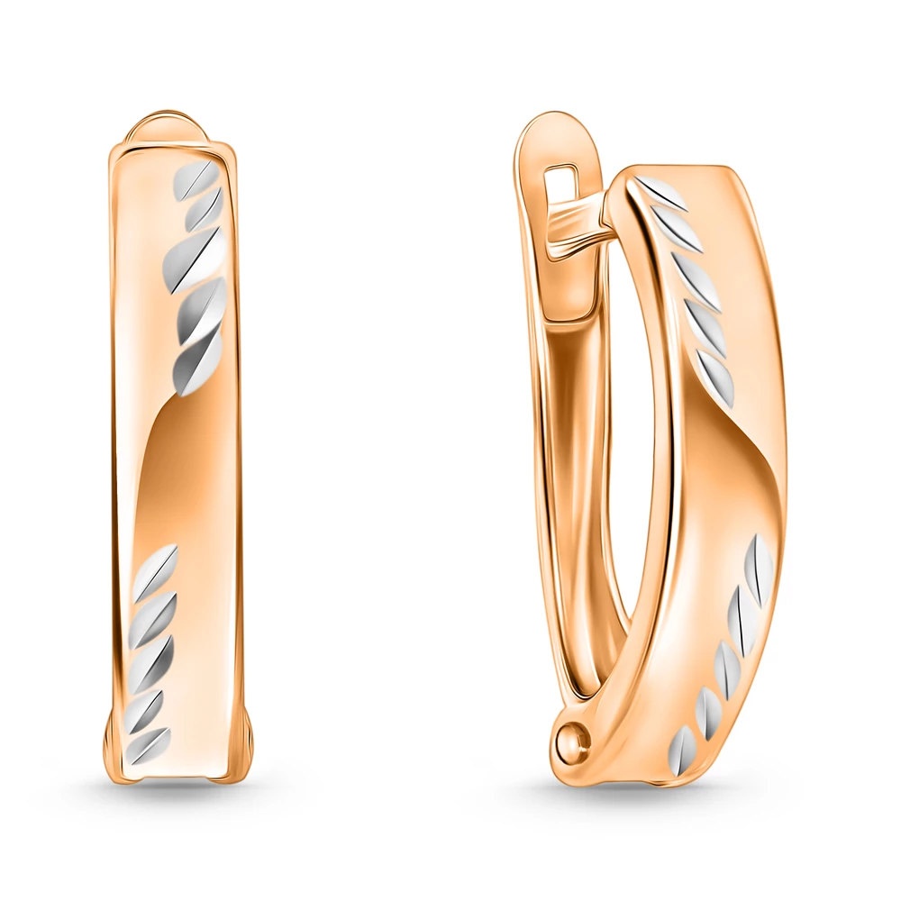 Серьги из красного золота 585 пробы 1