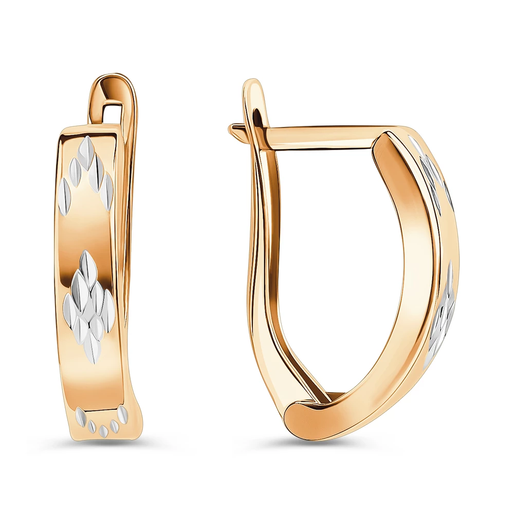 Серьги из красного золота 585 пробы 3